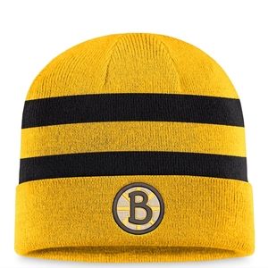 Boston Bruins Fanatics Branded 2023 Winter Classic Team Knit Hat - Gold/Black
